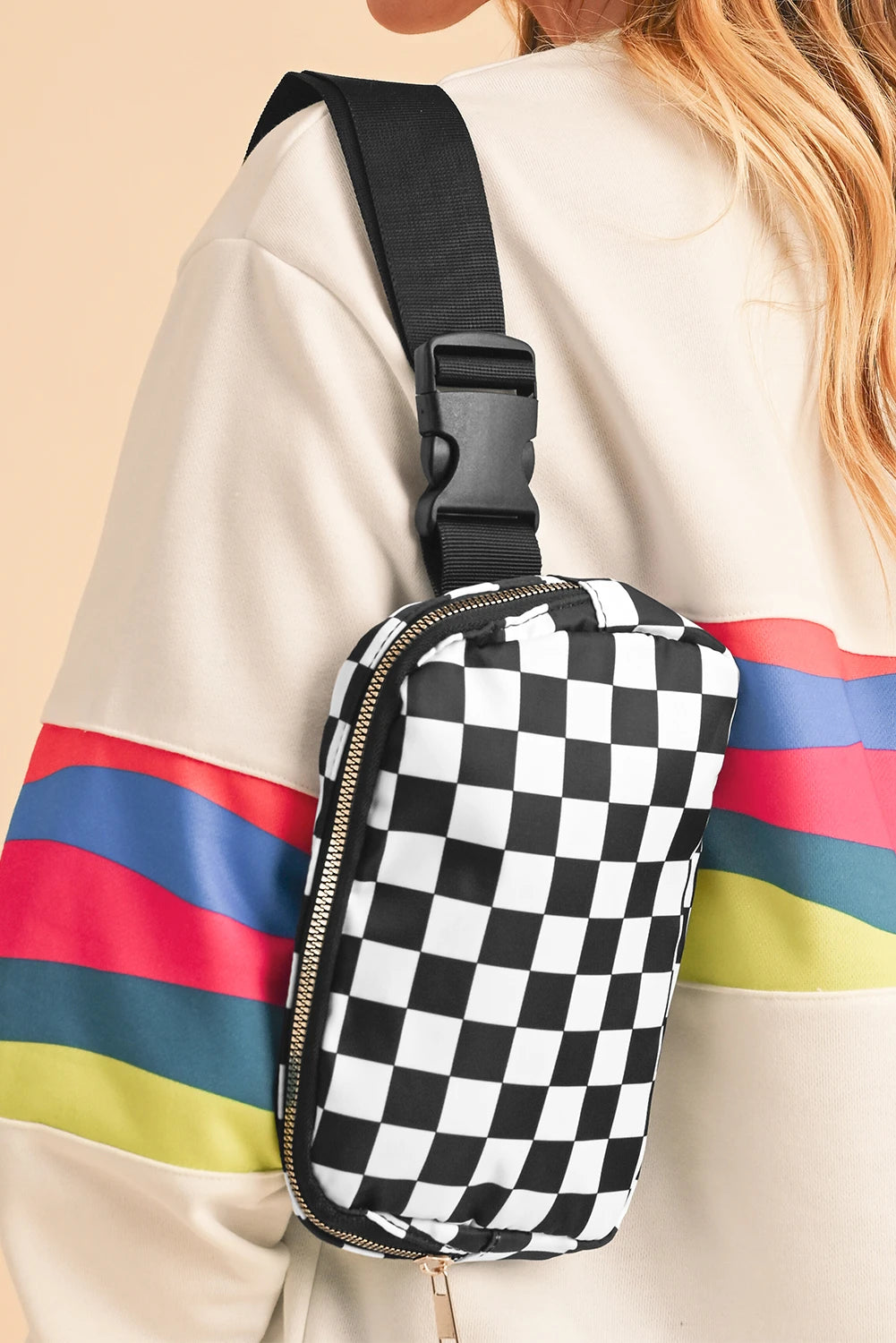 Checkered Crossbody Bag